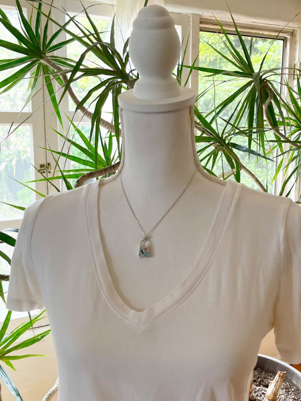 SWAROVSKI Vintage Silver Tone Touchstone Handbag Necklace Pastel Crystals RARE - Picture 7 of 11